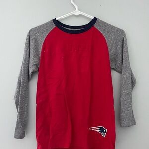 Kids Embossed Patriots 3/4 Sleeve Shirt